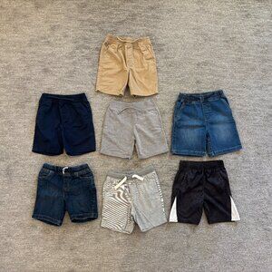 Toddler Shorts - Set of 7 - Size 4T - Khaki - Jean - Athletic